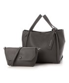 【アンビリオン/UNBILLION】のカシュカシュ cachecache / ミニショルダー付きソフトレザー調ミニトートバッグ ダークグレー|ID: prp329100004530409 ipo3291000000032331091