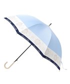 【ムーンバット/MOONBAT】のLANVIN en Bleu 【耐風】長傘 サテンプリントフラワー サックスブルー|ID: prp329100004530429 ipo3291000000032029355