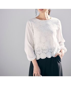 【エニィ スィス/any SiS】の【洗える】レイヤードレース ブラウス 人気、トレンドファッション・服の通販 founy(ファニー) ファッション Fashion レディースファッション Fashion for Women トップス・カットソー Cut & Sew Tops シャツ・ブラウス・オフィスカジュアル Elegant Blouses & Button-Ups シンプル Simple, Minimal ジャケット Jacket, Outerwear ジョーゼット Georgette, Semi-Sheer Fabric セレモニー Ceremony チュール Tulip, Tulip Motif ドレープ Drape, Draping Fabric ボトム Bottoms, Lower Wear レース Lace, Lace Fabric エレガント 上品 Elegant 夏 Summer 春 Spring S/S・春夏 SS, Spring/Summer, Warm Season 洗える Machine Washable ビジネス 仕事 通勤 Business / Work / Commuting |ID:prp329100004530454