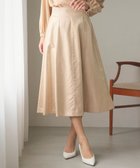 【フェルゥ/Feroux】の【洗える】シャイニーフレアスカート ベージュ系|ID: prp329100004530515 ipo3291000000032029708