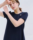 【ティアクラッセ/Tiaclasse】の【洗える】リボン袖ニットチュニックブラウス ネイビー|ID: prp329100004530565 ipo3291000000034484655