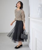 【エニー/ANY】の【洗濯機可/ウエストゴム】シャイニーチュールスカート ブラック|ID: prp329100004530599 ipo3291000000033681323