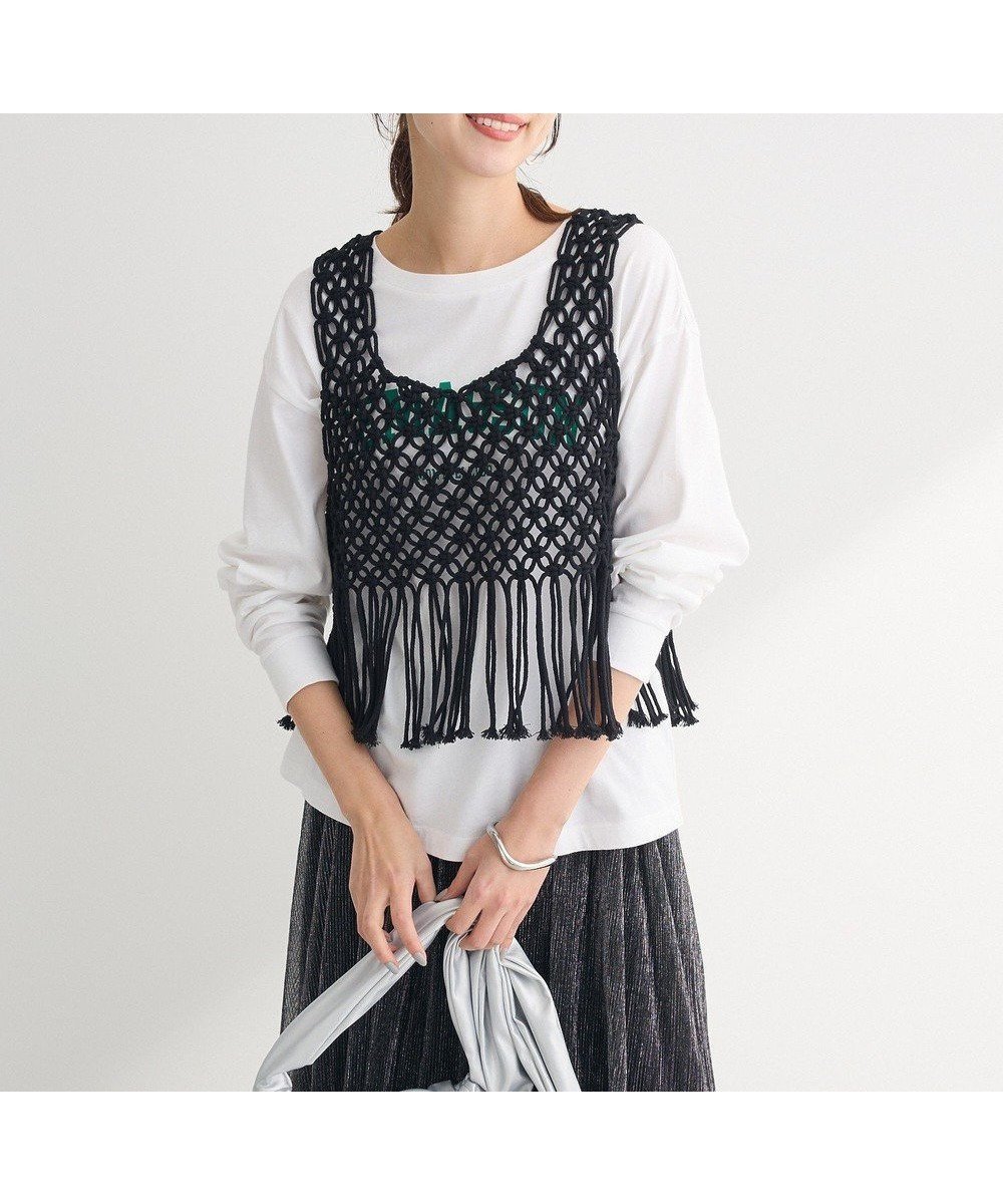 【グリーンパークス/Green Parks】のマクラメベスト 人気、トレンドファッション・服の通販 founy(ファニー) ファッション Fashion レディースファッション Fashion for Women アウター Coat / Outerwear Collection トップス・カットソー Cut & Sew Tops ベスト&ジレ / 重ね着スタイル Vests & Gilets おすすめ Recommended / Our Picks ストレート Straight, Straight Cut フォルム Silhouette, Form ベスト Vest, Waistcoat ポケット Pocket, Pocket Detail 今季 This Season, Current Season 夏 Summer 手編み Hand-Knitted, Handmade Knit 春 Spring S/S・春夏 SS, Spring/Summer, Warm Season other-1|ID: prp329100004530635 ipo3291000000033711596