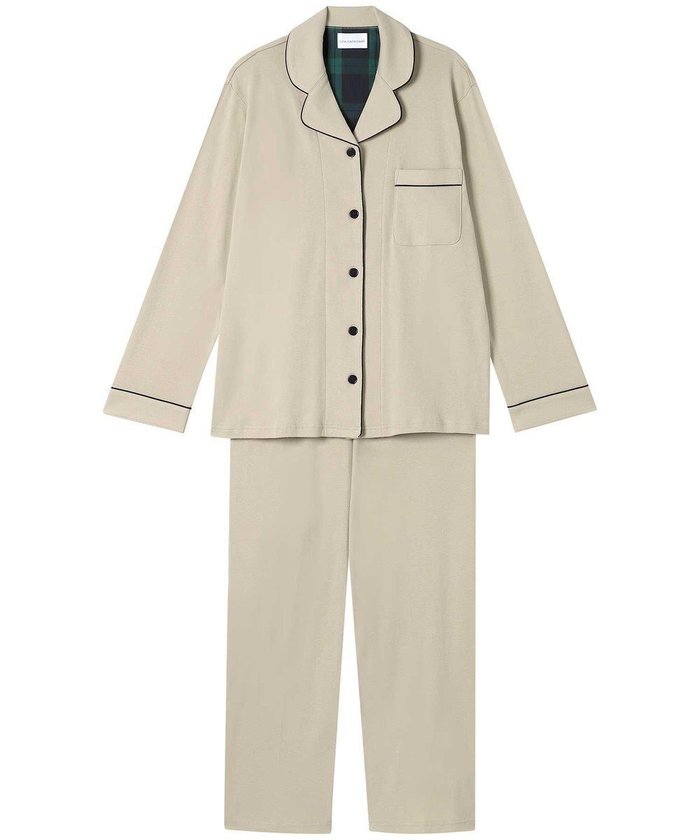 【ウンナナクール/une nana cool】の【綿100%】フライスパジャマ インテリア・キッズ・メンズ・レディースファッション・服の通販 founy(ファニー) https://founy.com/ ファッション Fashion レディースファッション Fashion for Women チェック Check, Plaid, Tartan パイピング Piping, Trim Design パジャマ Pajamas, Sleepwear リラックス Relax, Relaxed Fit おすすめ Recommended / Our Picks ギフト プレゼント Gift / Present |ID: prp329100004530655 ipo3291000000036244642