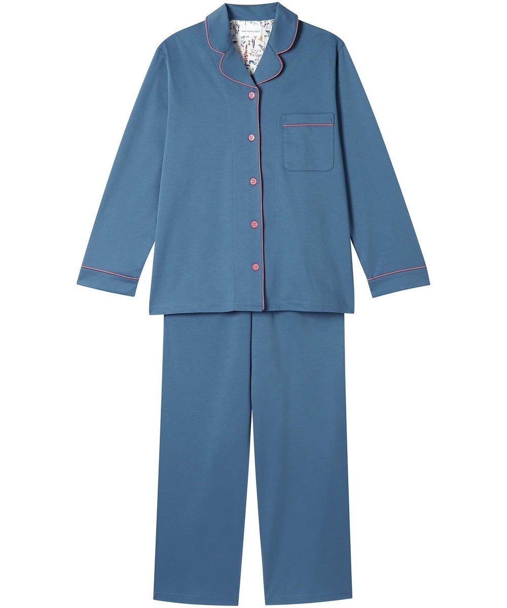 【ウンナナクール/une nana cool】のハイゲージコットンパジャマ MADE WITH LIBERTY FABRIC インテリア・キッズ・メンズ・レディースファッション・服の通販 founy(ファニー) 　ファッション　Fashion　レディースファッション　Fashion for Women　パイピング　Piping, Trim Design　パジャマ　Pajamas, Sleepwear　リラックス　Relax, Relaxed Fit　おすすめ　Recommended / Our Picks　ギフト プレゼント　Gift / Present　BU|ID: prp329100004530661 ipo3291000000033681394