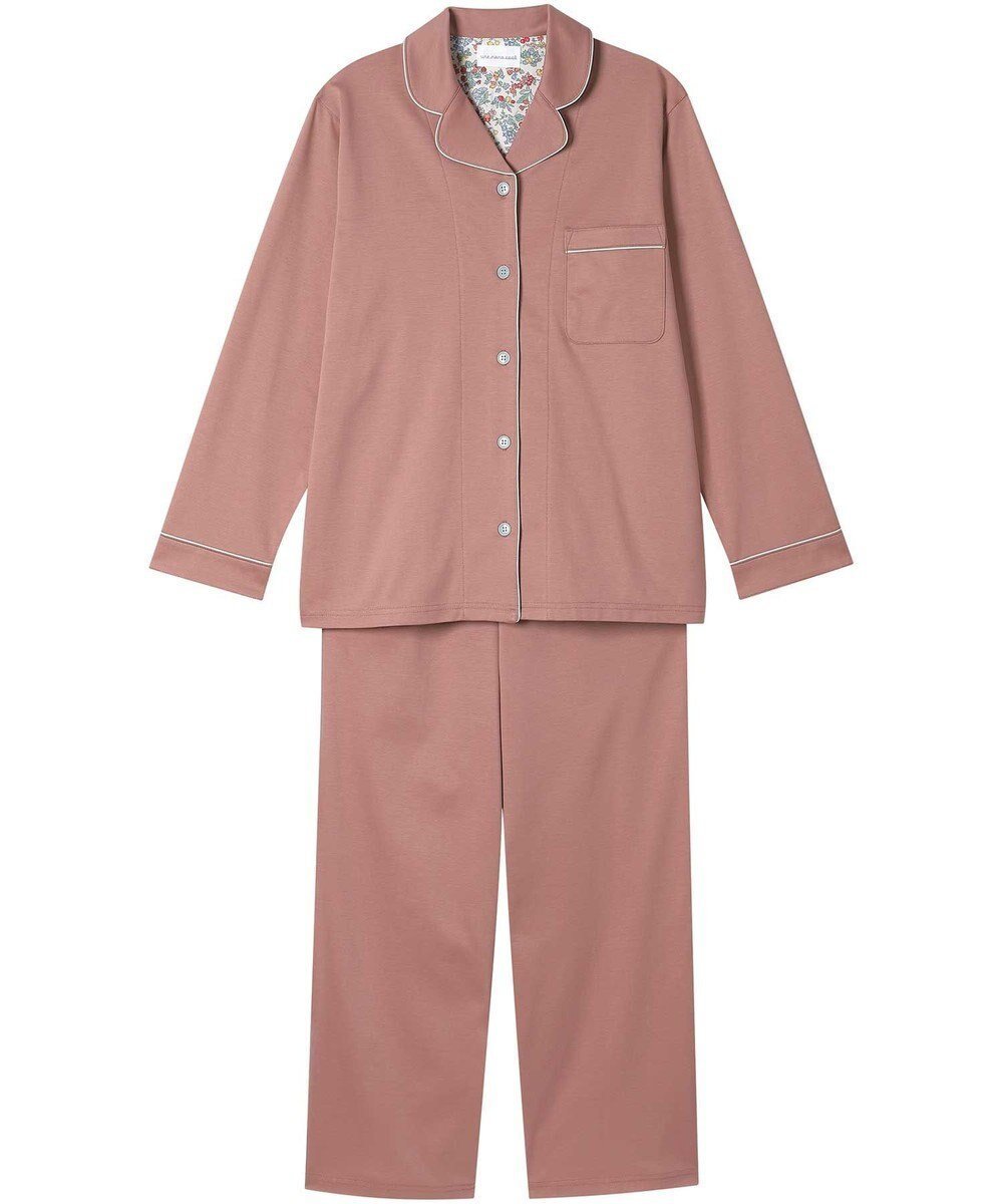 【ウンナナクール/une nana cool】のハイゲージコットンパジャマ MADE WITH LIBERTY FABRIC インテリア・キッズ・メンズ・レディースファッション・服の通販 founy(ファニー) 　ファッション　Fashion　レディースファッション　Fashion for Women　パイピング　Piping, Trim Design　パジャマ　Pajamas, Sleepwear　リラックス　Relax, Relaxed Fit　おすすめ　Recommended / Our Picks　ギフト プレゼント　Gift / Present　CB|ID: prp329100004530661 ipo3291000000033681395