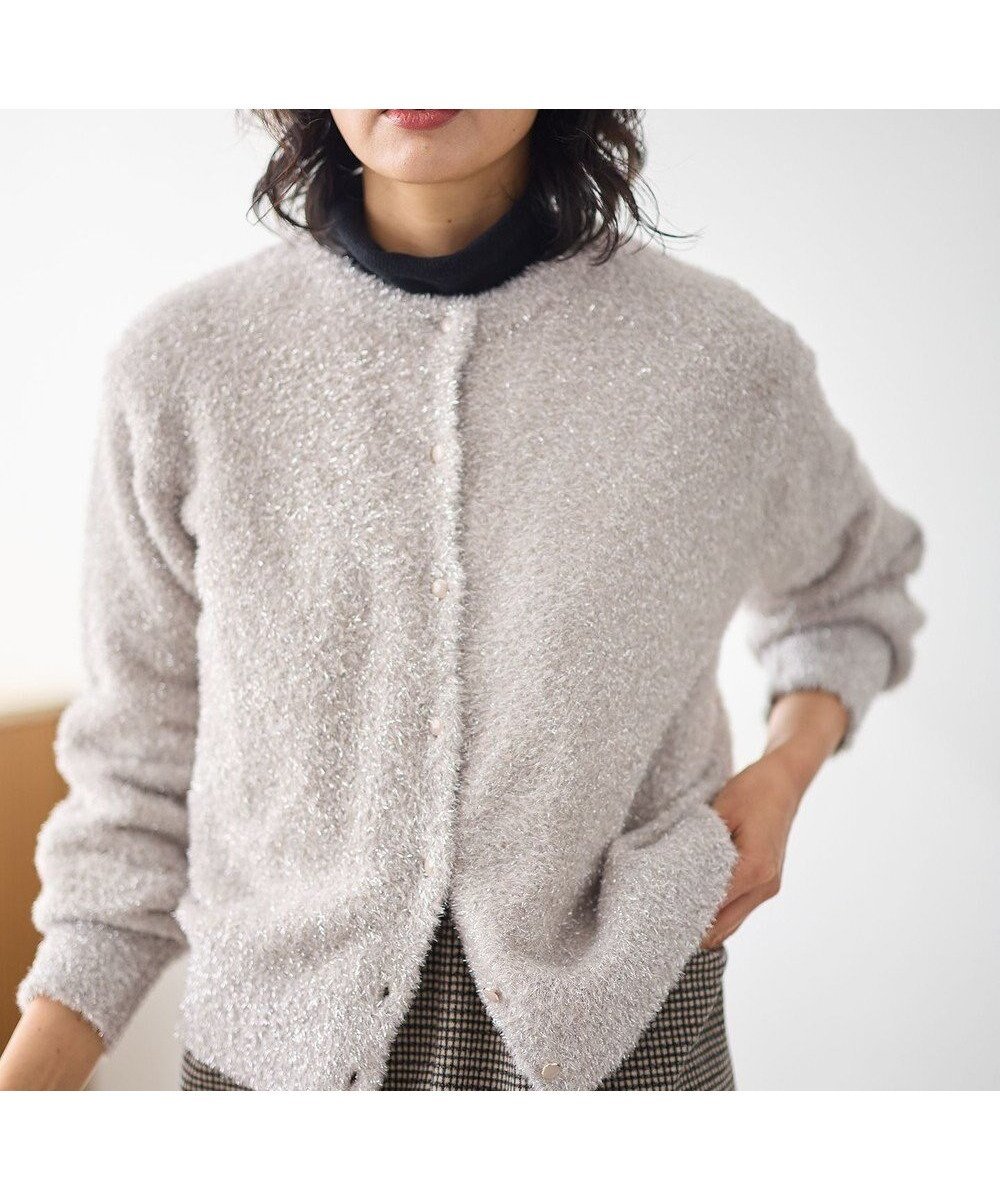 【エニィファム/any FAM】の【手洗い可】シャイニーニットカーディガン 人気、トレンドファッション・服の通販 founy(ファニー) 　ファッション　Fashion　レディースファッション　WOMEN　トップス・カットソー　Tops/Tshirt　ニット　Knit Tops　カーディガン　Cardigans　おすすめ　Recommend　インナー　Inner　カーディガン　Cardigan　シャイニー　Shiny　シンプル　Simple　トレンド　Trend　フェザー　Feather　A/W・秋冬　Aw・Autumn/Winter・Fw・Fall-Winter　 other-1|ID: prp329100004530695 ipo3291000000032030479