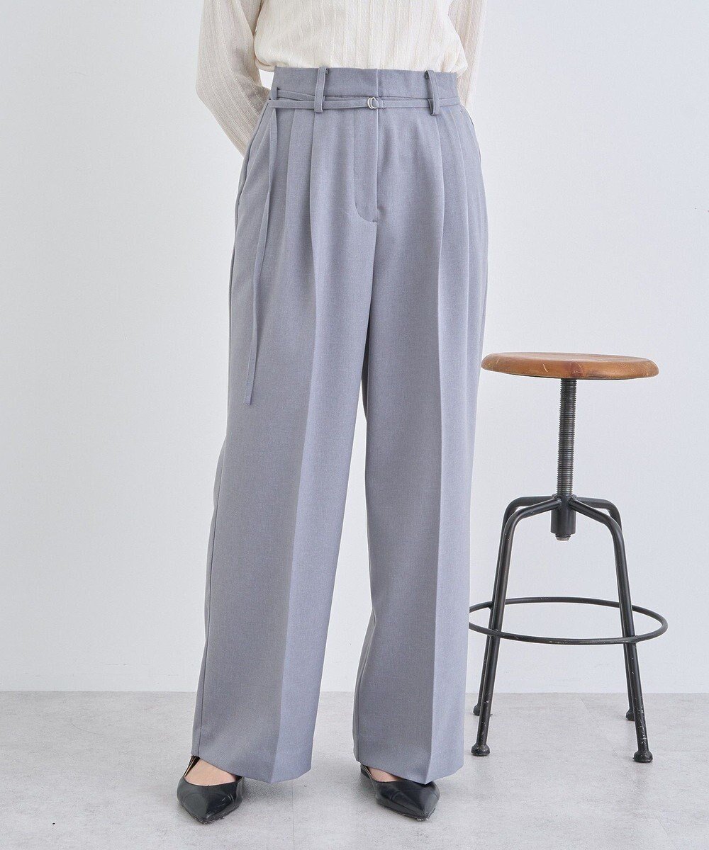 【アースミュージックアンドエコロジー/earth music&ecology】のベルトタックパンツ 人気、トレンドファッション・服の通販 founy(ファニー) 　ファッション　Fashion　レディースファッション　WOMEN　パンツ　Pants　ベルト　Belts　セットアップ　Set Up　ツイル　Twill　ポケット　Pocket　ワイド　Wide　夏　Summer　春　Spring　S/S・春夏　Ss・Spring/Summer　 other-1|ID: prp329100004530723 ipo3291000000032030594