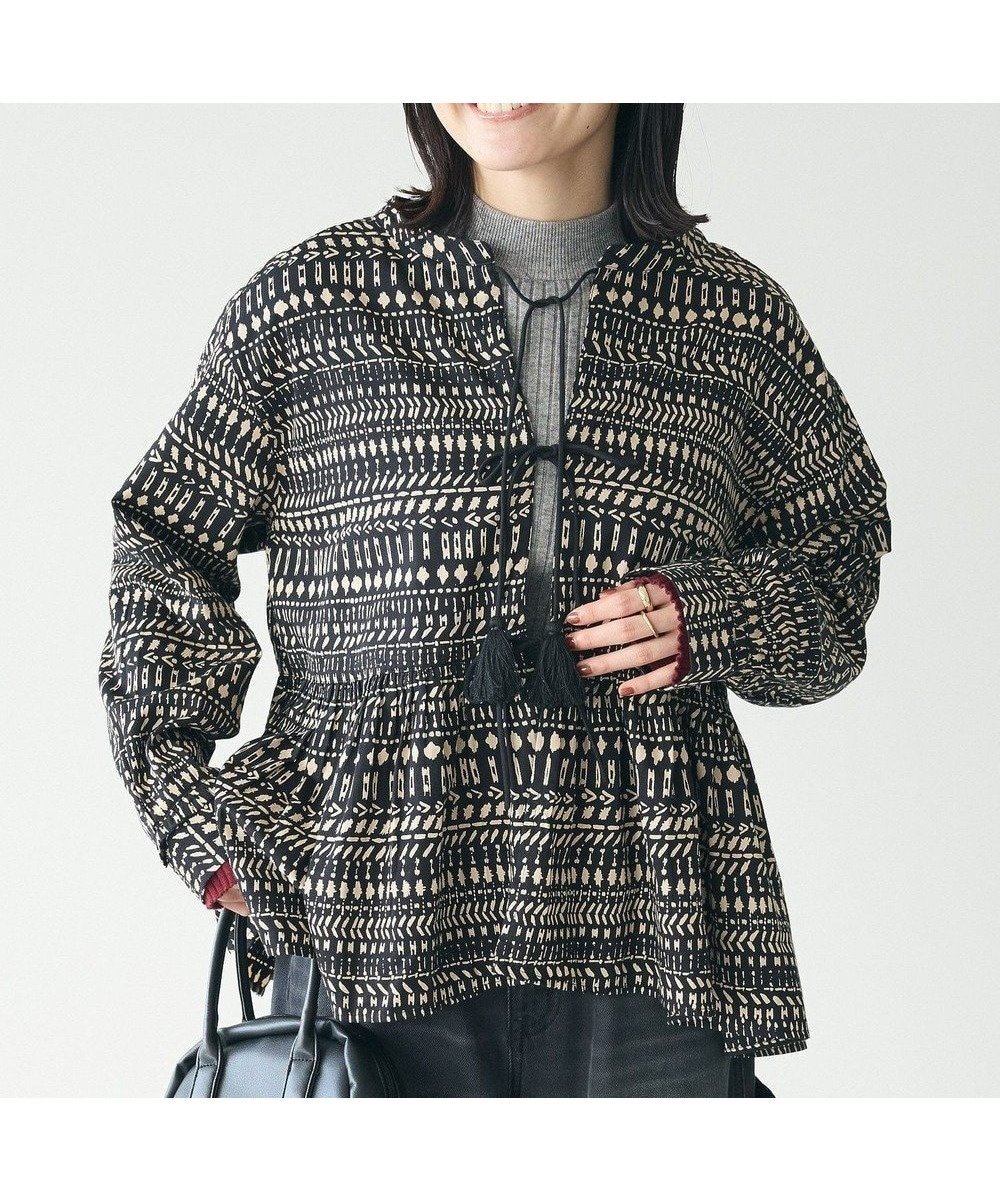 【クラフトスタンダードブティック/CRAFT STANDARD BOUTIQUE】のフリンジ紐付ペプラムブラウス インテリア・キッズ・メンズ・レディースファッション・服の通販 founy(ファニー) 　ファッション　Fashion　レディースファッション　WOMEN　トップス・カットソー　Tops/Tshirt　シャツ/ブラウス　Shirts/Blouses　エスニック　Ethnic　フェミニン　Feminine　フリンジ　Fringe　フロント　Front　ペプラム　Peplum　ポケット　Pocket　ロング　Long　A/W・秋冬　Aw・Autumn/Winter・Fw・Fall-Winter　おすすめ　Recommend　2024年　2024　2024-2025秋冬・A/W　Aw/Autumn/Winter/Fw/Fall/2024-2025　B|ID: prp329100004530740 ipo3291000000032169561