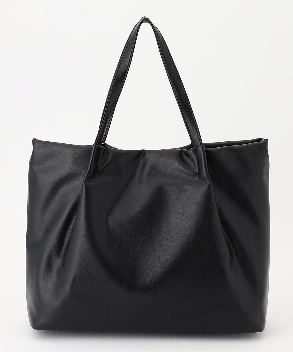 【アンビリオン/UNBILLION】のOtias スムースタイプ合皮トートバッグ インテリア・キッズ・メンズ・レディースファッション・服の通販 founy(ファニー) 　ファッション　Fashion　レディースファッション　Fashion for Women　バッグ　Bags　春　Spring　コンパクト　Compact, Small Size　軽量　Lightweight, Ultra Light　シンプル　Simple, Minimal　スマート　Smart, Elegant　ポケット　Pocket, Pocket Detail　おすすめ　Recommended / Our Picks　ビジネス 仕事 通勤　Business / Work / Commuting　ブラック|ID: prp329100004530758 ipo3291000000034258408