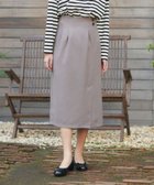 【フェルゥ/Feroux】の【洗える】タックストレート スカート ライトグレー系|ID: prp329100004530781 ipo3291000000032030831
