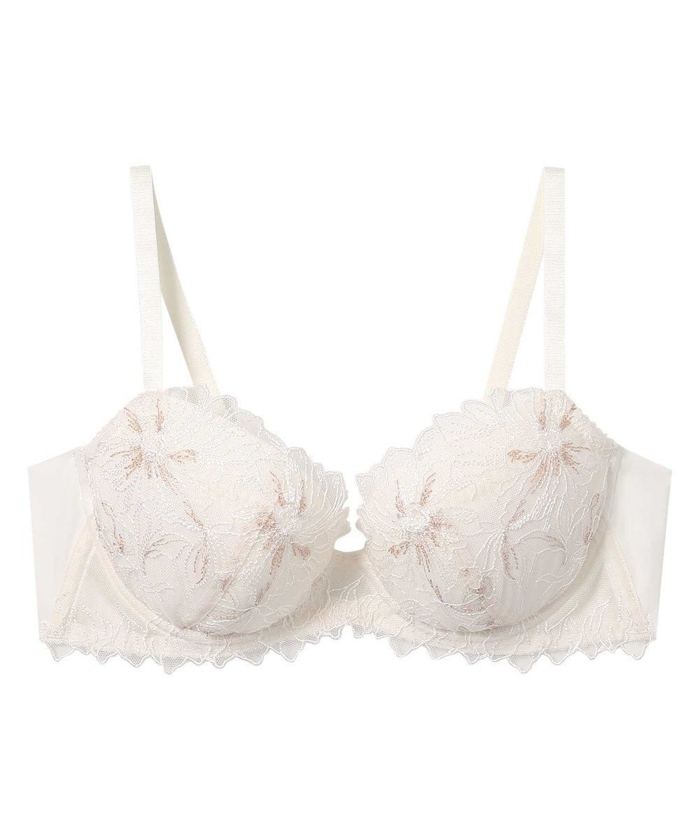 【アンフィ/AMPHI】のブラジャー ふっくらまる胸キープ 脇高設計 背中をスムージング 【Hold Day Bra ホールドデイブラ】 ブラ BBJ304 アンフィ/ワコール インテリア・キッズ・メンズ・レディースファッション・服の通販 founy(ファニー) 　ファッション　Fashion　レディースファッション　Fashion for Women　アンダー　Underwear Essentials　シルバー　Silver, Metallic Silver　ブラジャー　Bra, Lingerie　ブロック　Block, Solid Block Pattern　レース　Lace, Lace Fabric　ワイヤー　Wire, Wired Bra　アイボリー|ID: prp329100004530792 ipo3291000000033714862
