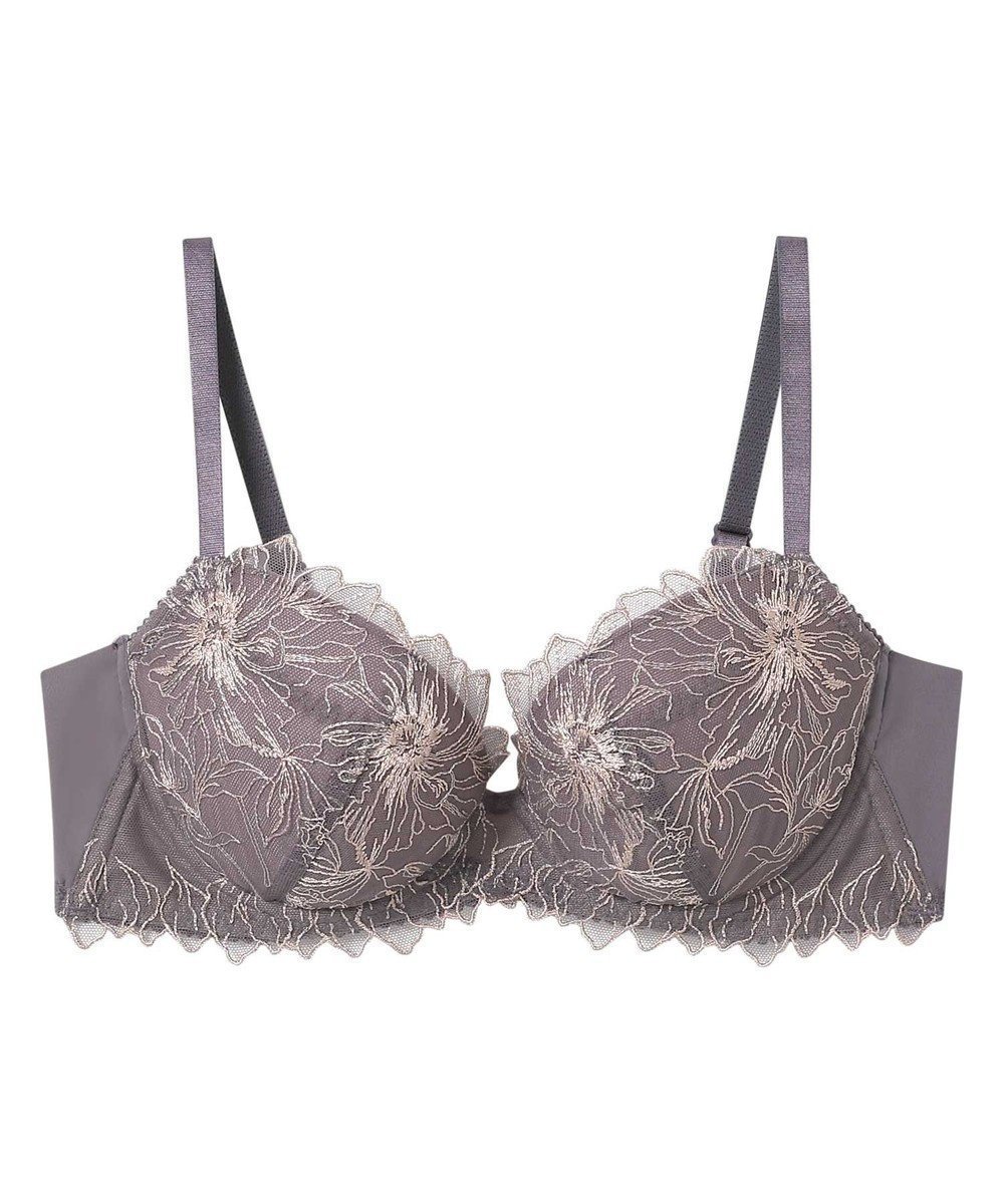 【アンフィ/AMPHI】のブラジャー ふっくらまる胸キープ 脇高設計 背中をスムージング 【Hold Day Bra ホールドデイブラ】 ブラ BBJ304 アンフィ/ワコール インテリア・キッズ・メンズ・レディースファッション・服の通販 founy(ファニー) 　ファッション　Fashion　レディースファッション　Fashion for Women　アンダー　Underwear Essentials　シルバー　Silver, Metallic Silver　ブラジャー　Bra, Lingerie　ブロック　Block, Solid Block Pattern　レース　Lace, Lace Fabric　ワイヤー　Wire, Wired Bra　グレー|ID: prp329100004530792 ipo3291000000033714866