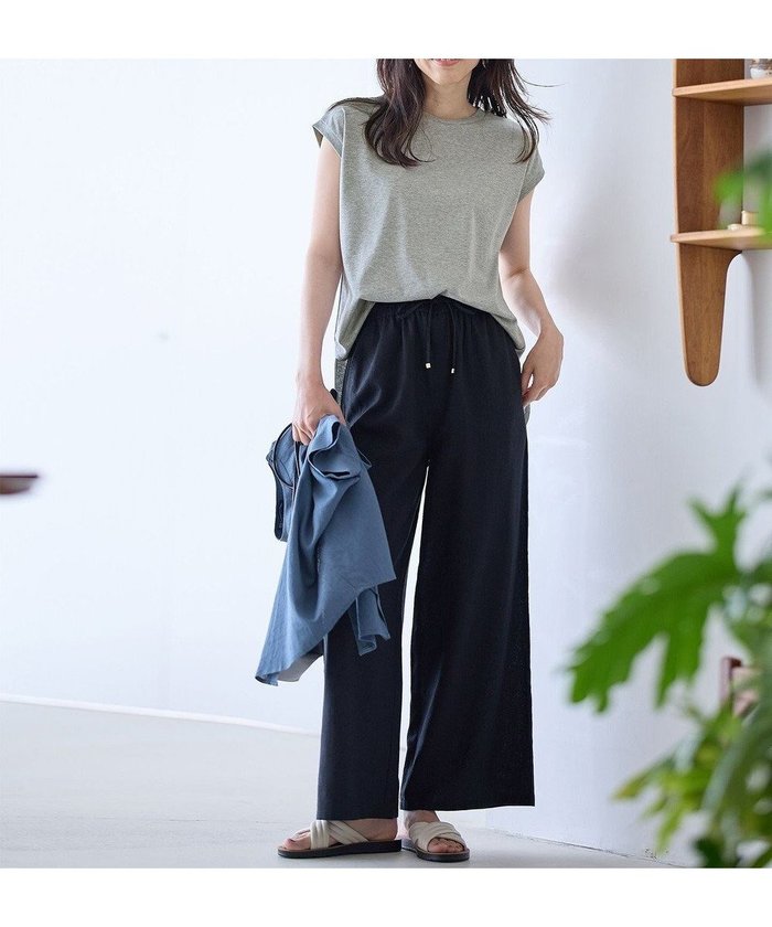 【エニィファム/any FAM】の【ウエストゴム】リネンレーヨンワイドパンツ インテリア・キッズ・メンズ・レディースファッション・服の通販 founy(ファニー) https://founy.com/ ファッション Fashion レディースファッション WOMEN パンツ Pants ベーシック Basic ミックス Mix リネン Linen ワイド Wide エレガント 上品 Elegant 再入荷 Restock/Back In Stock/Re Arrival 吸水 Water Absorption 夏 Summer 春 Spring S/S・春夏 Ss・Spring/Summer |ID: prp329100004530808 ipo3291000000032030950