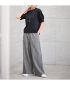 【エニィファム/any FAM】の【ウエストゴム】リネンレーヨンワイドパンツ グレーストライプ|ID: prp329100004530808 ipo3291000000032030957