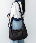 【ウィゴー/WEGO】の【ユニセックス着用ITEM】ハーフムーンドロストショルダー ブラック|ID: prp329100004530829 ipo3291000000033682181