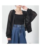 【アースミュージックアンドエコロジー/earth music&ecology】のメッシュジップカーディガン 人気、トレンドファッション・服の通販 founy(ファニー) ファッション Fashion レディースファッション Fashion for Women トップス・カットソー Cut & Sew Tops カーディガン・羽織り Layered Style Cardigans カーディガン Cardigan, Knitwear スマート Smart, Elegant スリット Slit, Slit Detail ポケット Pocket, Pocket Detail メッシュ Mesh, Net Fabric 夏 Summer 春 Spring S/S・春夏 SS, Spring/Summer, Warm Season thumbnail Black|ID: prp329100004530854 ipo3291000000033683083