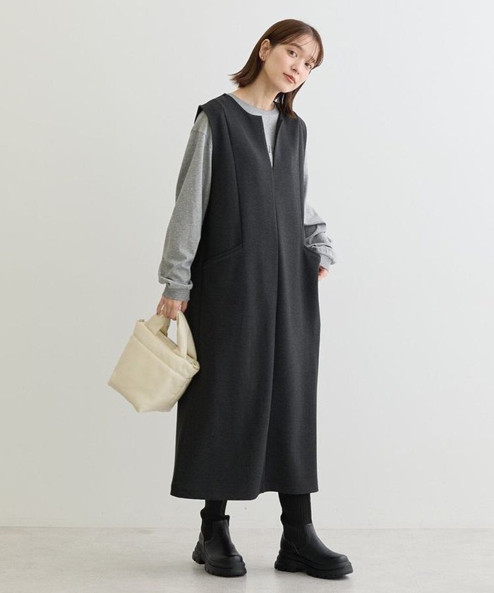 【グリーンパークス/Green Parks】のSoft Cushion ダンボールジャンスカ インテリア・キッズ・メンズ・レディースファッション・服の通販 founy(ファニー) https://founy.com/ ファッション Fashion レディースファッション WOMEN ワンピース Dress おすすめ Recommend スニーカー Sneakers スリット Slit センター Center フロント Front ポケット Pocket A/W・秋冬 Aw・Autumn/Winter・Fw・Fall-Winter |ID: prp329100004530864 ipo3291000000032031171