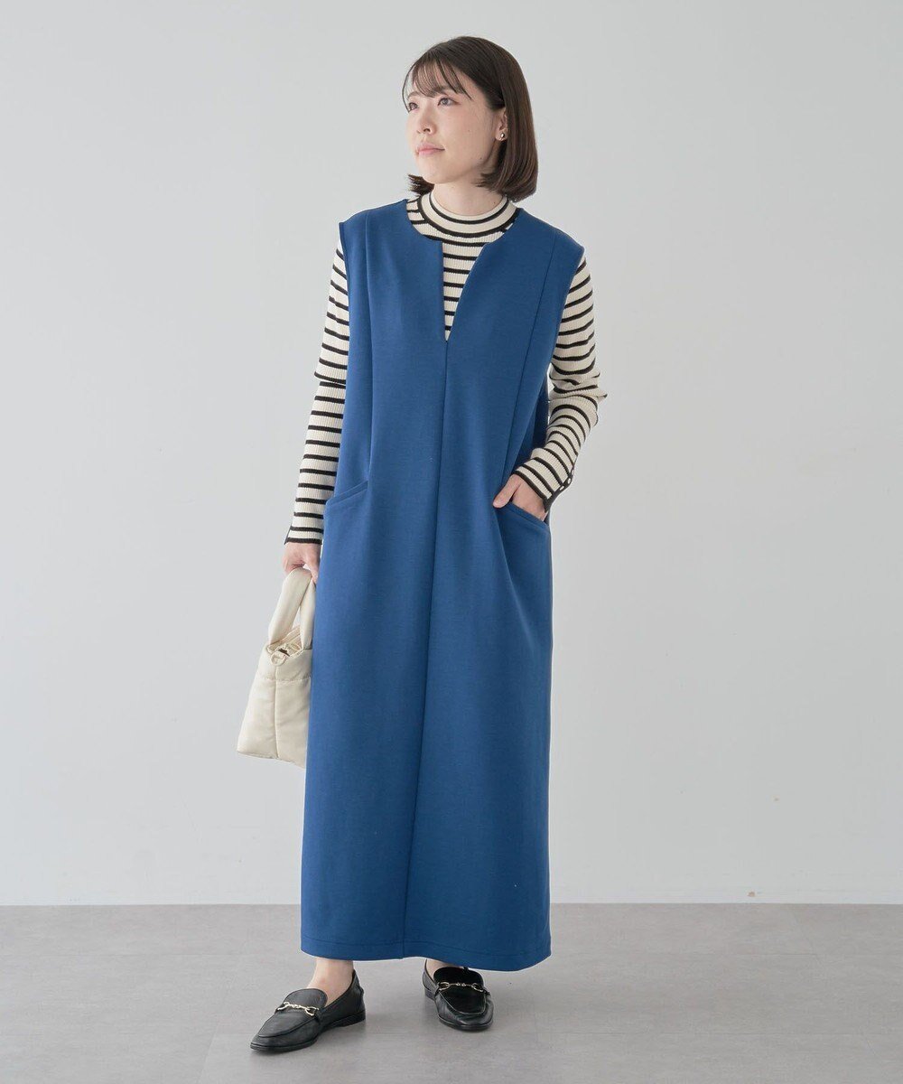 【グリーンパークス/Green Parks】のSoft Cushion ダンボールジャンスカ インテリア・キッズ・メンズ・レディースファッション・服の通販 founy(ファニー) 　ファッション　Fashion　レディースファッション　Fashion for Women　ワンピース　Dresses　おすすめ　Recommended / Our Picks　スニーカー　Sneakers, Trainers　スリット　Slit, Slit Detail　センター　Center, Center Line　フロント　Front, Front Design　ポケット　Pocket, Pocket Detail　A/W・秋冬　Autumn/Winter　Blue|ID: prp329100004530864 ipo3291000000032720792