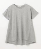 【エニィファム/any FAM】の【汗ジミ防止加工】シルケットスムースバックギャザーチュニック トップグレー|ID: prp329100004530879 ipo3291000000032031249