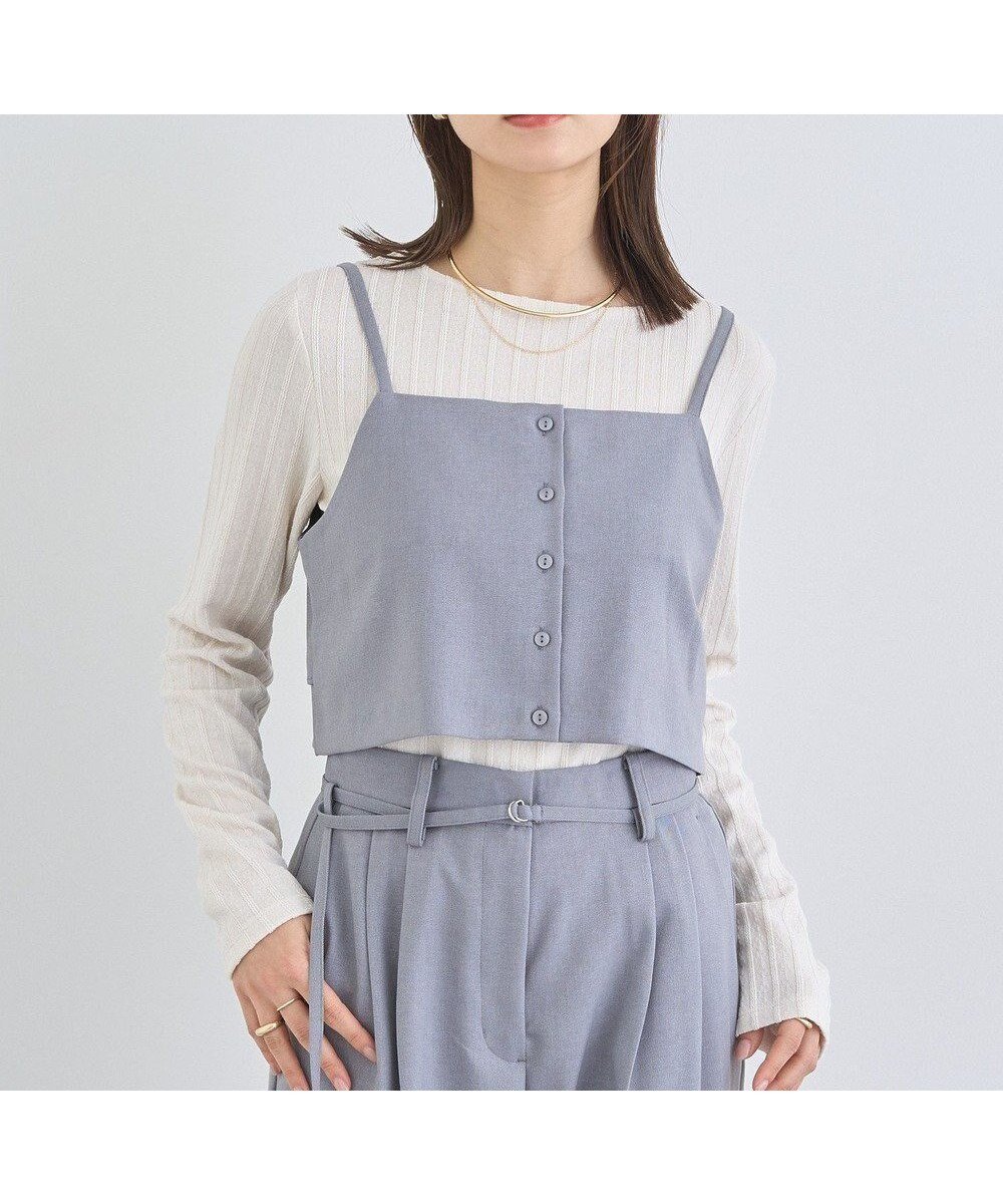 【アースミュージックアンドエコロジー/earth music&ecology】の前後2wayビスチェ 人気、トレンドファッション・服の通販 founy(ファニー) 　ファッション　Fashion　レディースファッション　WOMEN　アウター　Coat Outerwear　トップス・カットソー　Tops/Tshirt　ベスト/ジレ　Gilets/Vests　ビスチェ　Bustier　おすすめ　Recommend　コンパクト　Compact　ショート　Short　シンプル　Simple　セットアップ　Set Up　ダウン　Down　ツイル　Twill　トレンド　Trend　ビスチェ　Bustier　フォルム　Form　ベスト　Vest　ポケット　Pocket　ラップ　Wrap　夏　Summer　春　Spring　S/S・春夏　Ss・Spring/Summer　 other-1|ID: prp329100004530883 ipo3291000000032031258