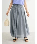 【グリーンパークス/Green Parks】のインド綿 アソートボイルギャザースカート Gingham Check|ID: prp329100004530925 ipo3291000000032031446