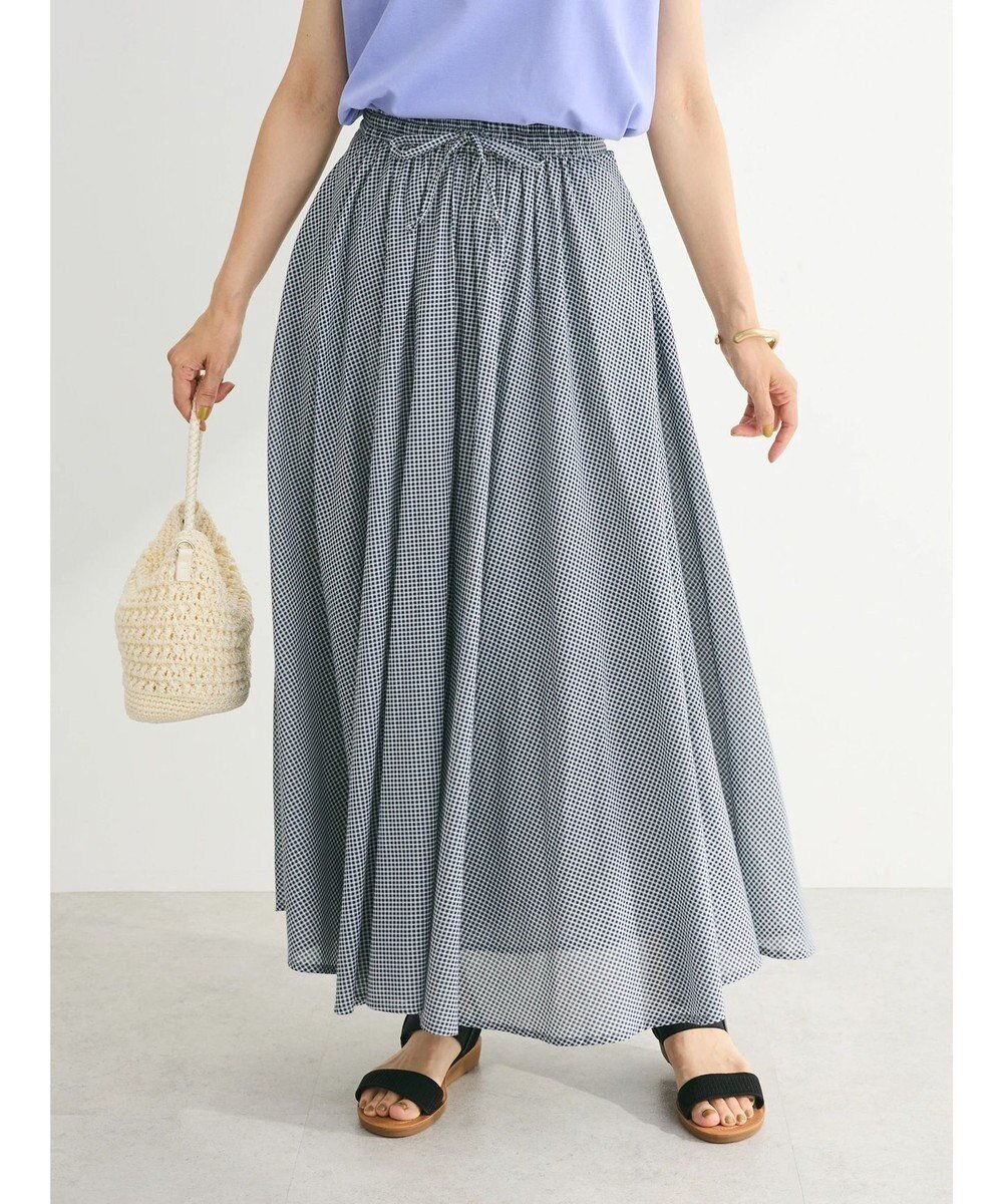 【グリーンパークス/Green Parks】のインド綿 アソートボイルギャザースカート インテリア・キッズ・メンズ・レディースファッション・服の通販 founy(ファニー) ファッション Fashion レディースファッション Fashion for Women スカート Skirts インド Indian Textile ギャザー Gathered, Ruffled フレア Flare, Flared ポケット Pocket, Pocket Detail 夏 Summer 春 Spring S/S・春夏 SS, Spring/Summer, Warm Season Gingham Check|ID: prp329100004530925 ipo3291000000034249802
