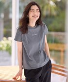 【エニィファム/any FAM】のエンブロイダリーロゴTシャツ チャコール|ID: prp329100004530959 ipo3291000000032031591