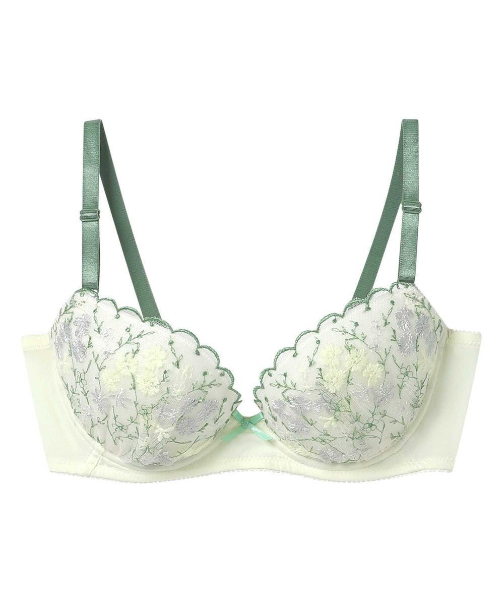 【ウンナナクール/une nana cool】のBotanical eden 3/4カップブラジャー インテリア・キッズ・メンズ・レディースファッション・服の通販 founy(ファニー) 　ファッション　Fashion　レディースファッション　WOMEN　アンダー　Under　ブラジャー　Bra　プリント　Print　ボタニカル　Botanical　モコモコ　Fluffy　ラップ　Wrap　レース　Race　ワイヤー　Wire　IV|ID: prp329100004530974 ipo3291000000032031655