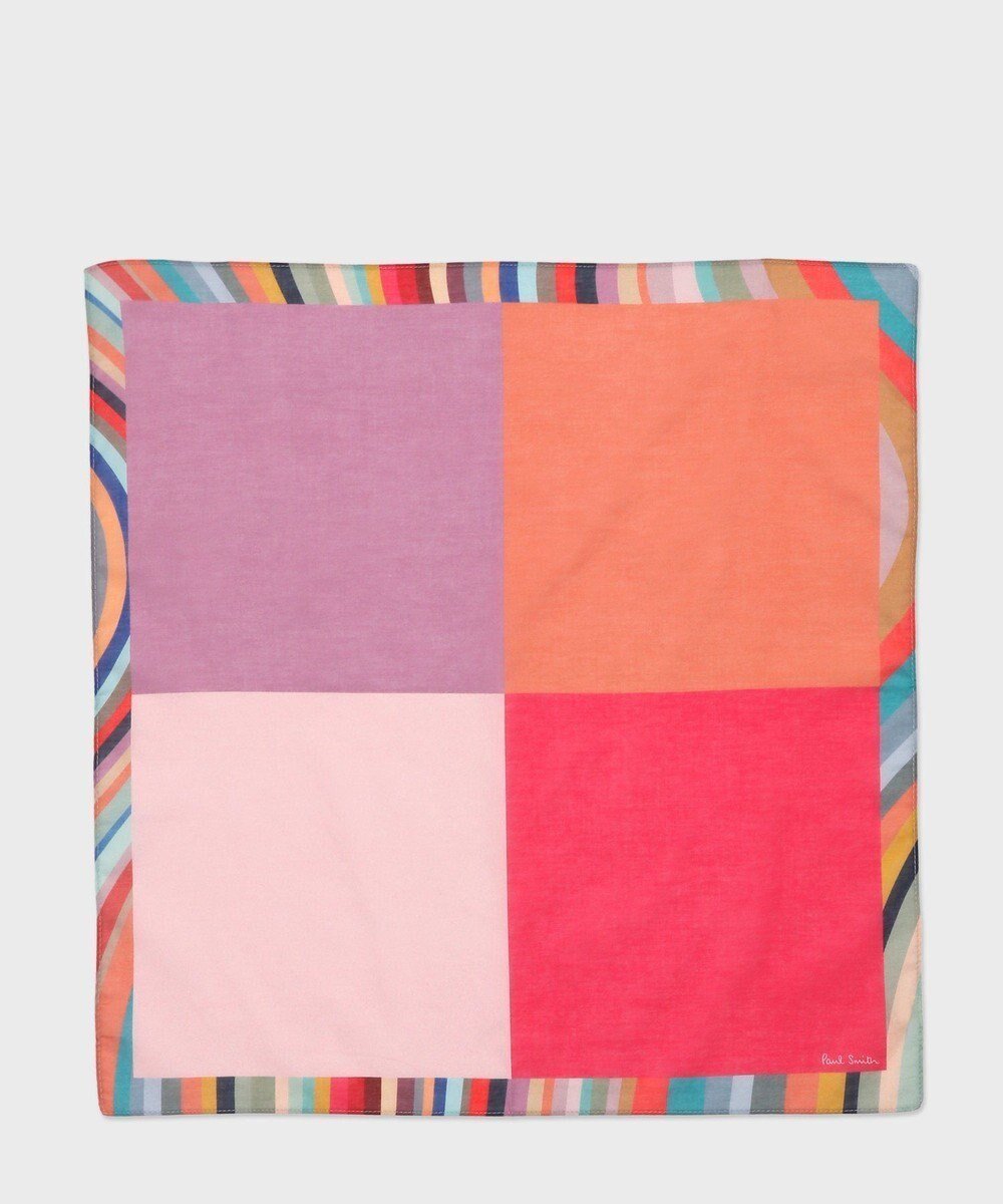 【ポール スミス/Paul Smith】のSwirl Edge Color Block ハンカチ インテリア・キッズ・メンズ・レディースファッション・服の通販 founy(ファニー) 　ファッション　Fashion　レディースファッション　WOMEN　財布　Wallets　おすすめ　Recommend　ギフト プレゼント　Gift Present　タオル　Towel　ハンカチ　Handkerchief　ハンド　Hand　ブロック　Block　財布　Wallet　ピンク|ID: prp329100004531001 ipo3291000000032031758