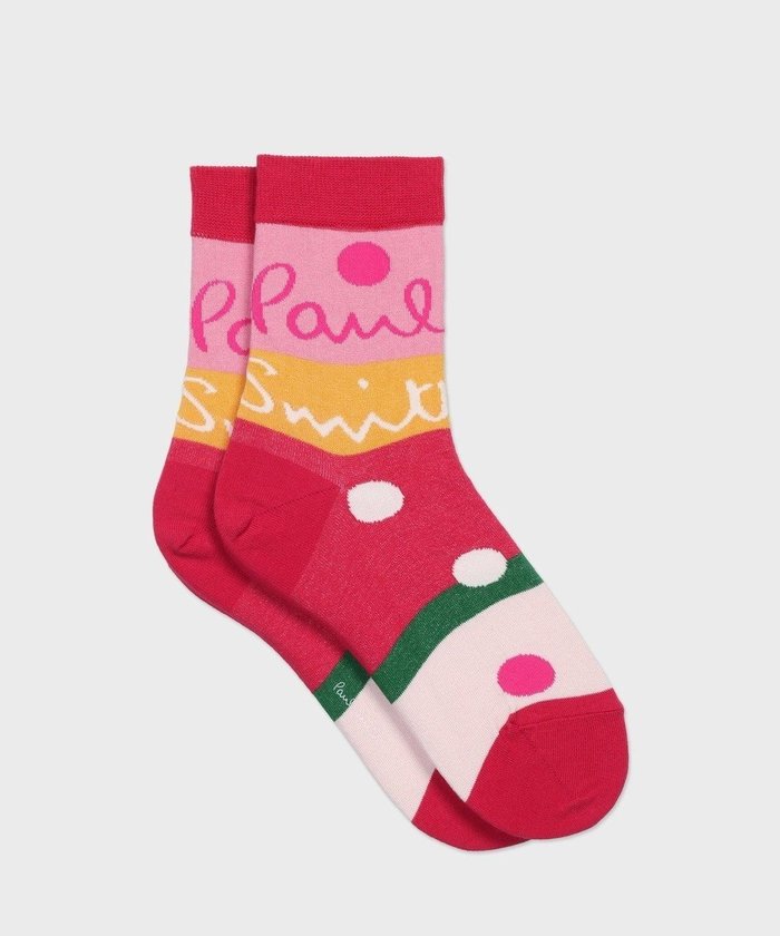 【ポール スミス/Paul Smith】のドット&ロゴ ソックス インテリア・キッズ・メンズ・レディースファッション・服の通販 founy(ファニー) https://founy.com/ ファッション Fashion レディースファッション Fashion for Women ソックス&靴下 Socks & Hosiery レッグウェア・ストッキング Legwear & Hosiery おすすめ Recommended / Our Picks ギフト プレゼント Gift / Present ストライプ Stripe, Striped Pattern ソックス Socks, Hosiery ドット Polka Dot, Dot Pattern |ID: prp329100004531013 ipo3291000000033431859