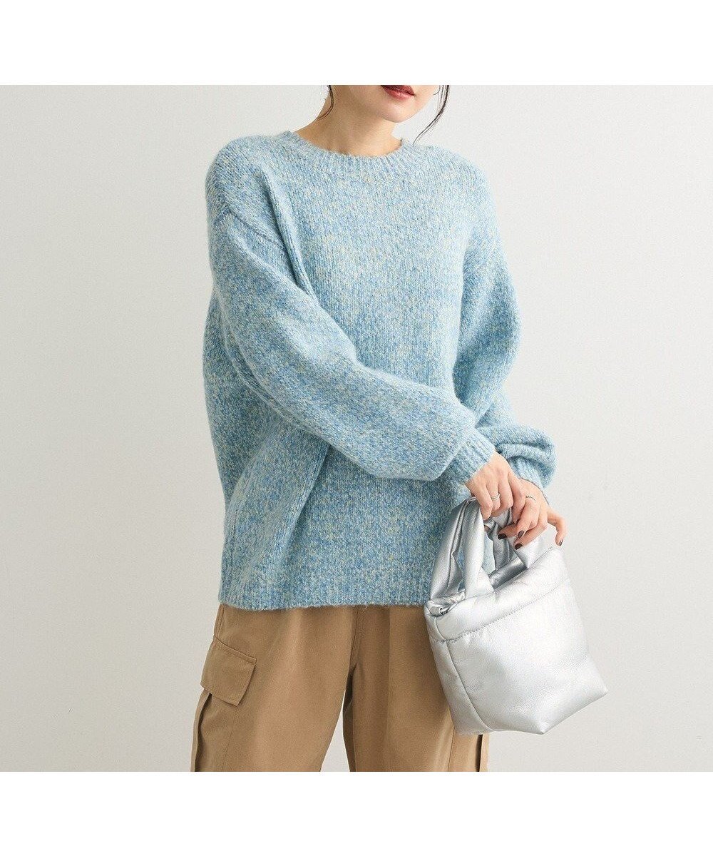 【グリーンパークス/Green Parks】の2WAYメランジMIXニットプルオーバー インテリア・キッズ・メンズ・レディースファッション・服の通販 founy(ファニー) 　ファッション　Fashion　レディースファッション　Fashion for Women　トップス・カットソー　Cut & Sew Tops　ニット　Knit Tops & Sweaters　カジュアルプルオーバー・ニットトップス　Pullovers & Knit Tops / Casual Pullovers　おすすめ　Recommended / Our Picks　セーター　Sweater, Knitwear　ポケット　Pocket, Pocket Detail　ミックス　Mix, Mixed Style　メランジ　Melange, Mixed Yarn　ワイド　Wide, Wide Fit　A/W・秋冬　Autumn/Winter　Sax|ID: prp329100004531079 ipo3291000000033411085