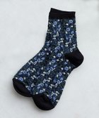 【ティアクラッセ/Tiaclasse】のジャガード花柄ソックス ネイビー|ID: prp329100004531136 ipo3291000000032032351