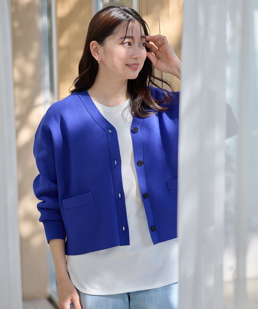 【エニィファム/any FAM】の【洗濯機可/UVカット】ミラノリブニットカーディガン 人気、トレンドファッション・服の通販 founy(ファニー) 　ファッション　Fashion　レディースファッション　WOMEN　トップス・カットソー　Tops/Tshirt　ニット　Knit Tops　カーディガン　Cardigans　おすすめ　Recommend　カーディガン　Cardigan　シンプル　Simple　セットアップ　Set Up　トレンド　Trend　ベスト　Vest　夏　Summer　春　Spring　S/S・春夏　Ss・Spring/Summer　 other-1|ID: prp329100004531142 ipo3291000000032032370