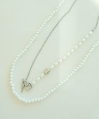 【イェッカ ヴェッカ/YECCA VECCA】の【2点SET】パールチェーン2連ネックレス Silver|ID: prp329100004531149 ipo3291000000032032400