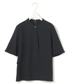 【アイシービー/iCB】の【洗える】ストレッチジョーゼット ラッフルデザインブラウス ブラック系|ID: prp329100004531169 ipo3291000000032032485