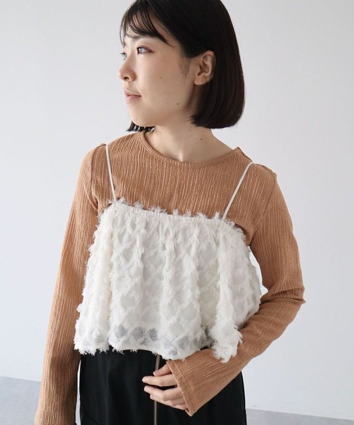 【グリーンパークス/Green Parks】の・ELENCARE DUEフリンジジャカードビスチェ インテリア・キッズ・メンズ・レディースファッション・服の通販 founy(ファニー) https://founy.com/ ファッション Fashion レディースファッション WOMEN トップス・カットソー Tops/Tshirt シャツ/ブラウス Shirts/Blouses ロング / Tシャツ T-Shirts カットソー Cut and Sewn ビスチェ Bustier カットソー Cut And Sew シアー Sheer シンプル Simple ビスチェ Bustier フィット Fit ポケット Pocket A/W・秋冬 Aw・Autumn/Winter・Fw・Fall-Winter |ID: prp329100004531191 ipo3291000000032032570
