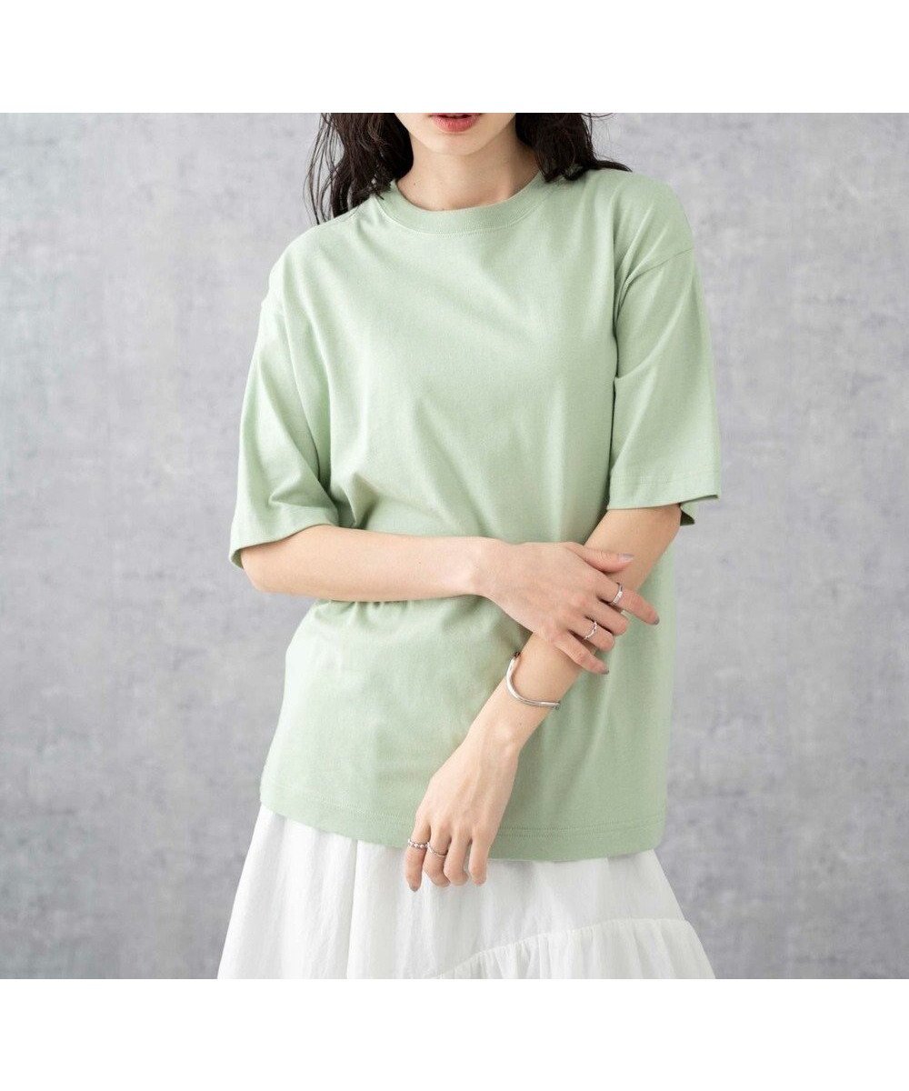 【ウィゴー/WEGO】の【ユニセックス着用ITEM/綿100%/XSSMLサイズ展開】リラックスフィットコットンT インテリア・キッズ・メンズ・レディースファッション・服の通販 founy(ファニー) 　ファッション　Fashion　レディースファッション　Fashion for Women　トップス・カットソー　Cut & Sew Tops　シャツ・ブラウス・オフィスカジュアル　Elegant Blouses & Button-Ups　ロングTシャツ・Tシャツ　Longline T-Shirts & Tees　カットソー・ベーシックTシャツ　Cut-and-Sewn Tops / Stretch Tees & Basics　春　Spring　カットソー　Cut and Sewn Top　シンプル　Simple, Minimal　スマホ　Smartphone, Mobile Device　定番　Standard, Basic Item　フィット　Fit, Slim Fit　半袖　Short Sleeve, Half Sleeve　無地　Plain, Solid Color　S/S・春夏　SS, Spring/Summer, Warm Season　再入荷　Restock / Back in Stock　夏　Summer　グリーンその他|ID: prp329100004531198 ipo3291000000032769743