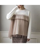 【グリーンパークス/Green Parks】の・ELENCARE DUE チュールレイヤープルオーバ Off White|ID: prp329100004531226 ipo3291000000032032718