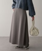 【グリーンパークス/Green Parks】の・Petit Fleur サテンフレアスカート Gray|ID: prp329100004531228 ipo3291000000032581428