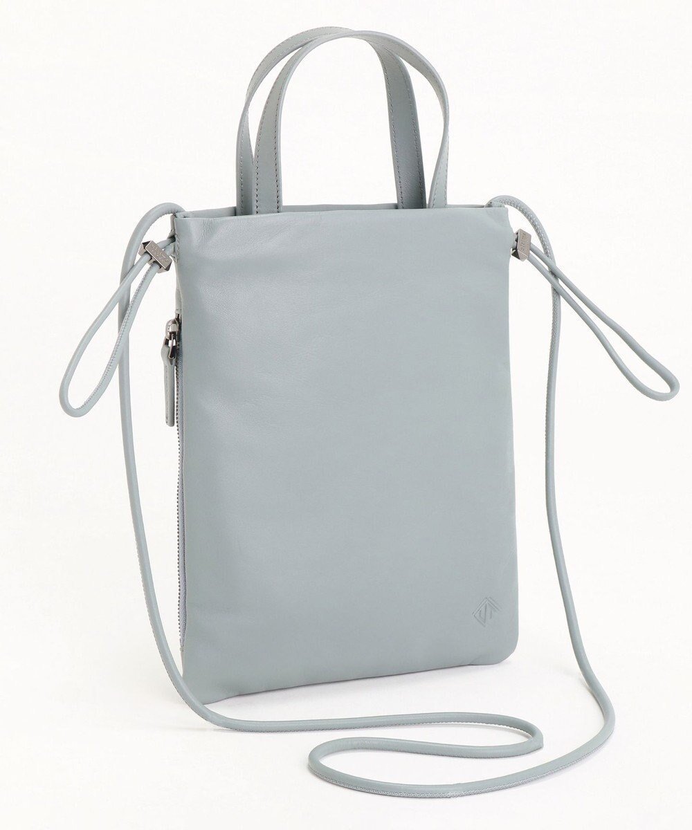 【エースバッグズアンドラゲッジ/ACE BAGS & LUGGAGE】のultma TOKYO アイオ 巾着 ショルダーバッグ 11982 本革 サコッシュ インテリア・キッズ・メンズ・レディースファッション・服の通販 founy(ファニー) 　ファッション　Fashion　レディースファッション　Fashion for Women　おすすめ　Recommended / Our Picks　コンパクト　Compact, Small Size　シンプル　Simple, Minimal　スタイリッシュ　Stylish, Fashionable　スマート　Smart, Elegant　ポケット　Pocket, Pocket Detail　エレガント 上品　Elegant　巾着　Drawstring Bag, Kinchaku　財布　Wallet, Purse　ブルーグレー|ID: prp329100004531259 ipo3291000000033344995
