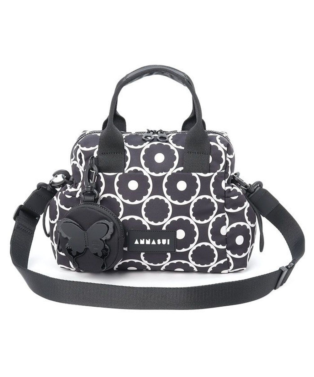 【アナスイ/ANNA SUI】のヴァケーション ミニボストンバッグ インテリア・キッズ・メンズ・レディースファッション・服の通販 founy(ファニー) 　ファッション　Fashion　レディースファッション　Fashion for Women　バッグ　Bags　おすすめ　Recommended / Our Picks　バタフライ　Butterfly, Butterfly Motif　ボストンバッグ　Boston Bag, Retro Bag　ポーチ　Pouch, Small Case　軽量　Lightweight, Ultra Light　クロ|ID: prp329100004531265 ipo3291000000033649323