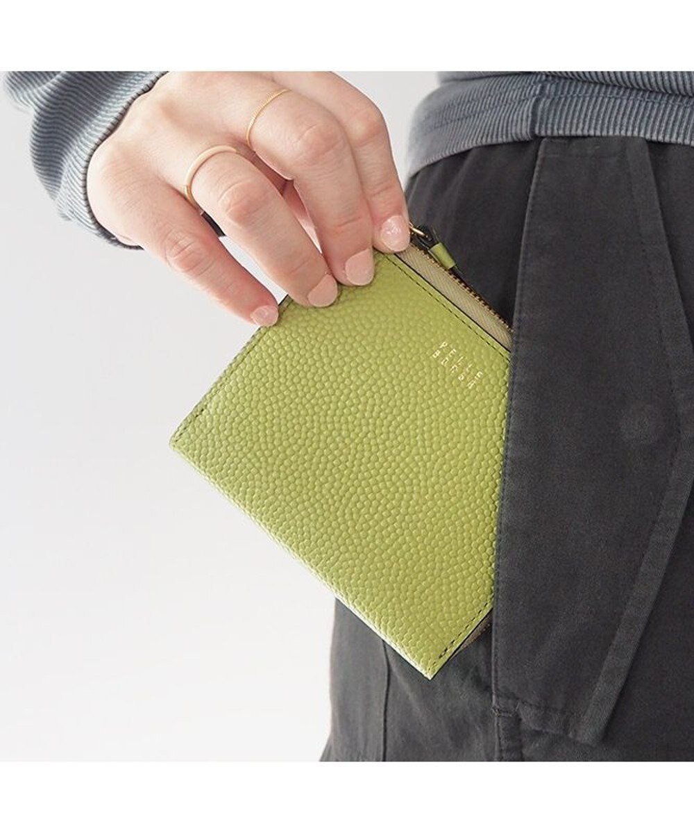 【ペレボルサ/PELLE BORSA】のL字ファスナーミニ財布 Fine Goods フィーネグッズ 5444 インテリア・キッズ・メンズ・レディースファッション・服の通販 founy(ファニー) 　ファッション　Fashion　レディースファッション　Fashion for Women　ミニ財布・二つ折り財布　Wallets & Card Cases　コンパクト　Compact, Small Size　抗菌　Antibacterial, Bacteria-Resistant　スマート　Smart, Elegant　財布　Wallet, Purse　トレンド　Trend, Trending Now　ボックス　Boxy, Box Shape　ポケット　Pocket, Pocket Detail　レタスグリーン|ID: prp329100004531276 ipo3291000000033617823