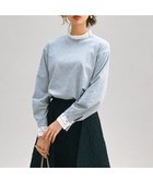 【23区/NIJYUSANKU】の【洗える】ヴィスコースストレッチ レースコンビ ニット ライトグレー系|ID: prp329100004531298 ipo3291000000032033008