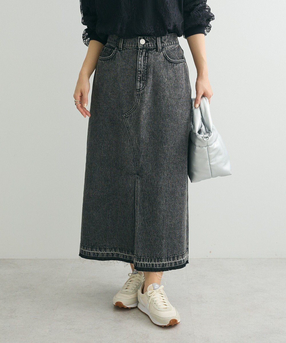 【グリーンパークス/Green Parks】のフロントスリットデニムロングスカート 人気、トレンドファッション・服の通販 founy(ファニー) ファッション Fashion レディースファッション Fashion for Women スカート Skirts ロングスカート Long Skirts / Maxi & Midi Skirts おすすめ Recommended / Our Picks カットオフ Cut-Off Design スタイリッシュ Stylish, Fashionable ストレート Straight, Straight Cut スリット Slit, Slit Detail デニム Denim, Jeans Material フロント Front, Front Design ポケット Pocket, Pocket Detail ロング Long, Long-Length 夏 Summer 春 Spring S/S・春夏 SS, Spring/Summer, Warm Season other-1|ID: prp329100004531303 ipo3291000000033594981