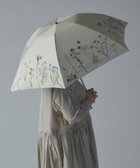 【アンドウール/AND WOOL】の〈一級遮光生地・晴雨兼用〉ボタニカル刺繍の日傘 (折りたたみ傘タイプ) 人気、トレンドファッション・服の通販 founy(ファニー) ファッション Fashion レディースファッション Fashion for Women レイングッズ・傘・晴雨兼用傘 Umbrellas & Rain Gear 傘 Umbrella, Parasol 軽量 Lightweight, Ultra Light サマー Summer, Summer Style スポーツ Sports, Activewear ボタニカル Botanical, Floral Pattern 日傘 Parasol, UV Umbrella thumbnail ベージュ|ID: prp329100004531307 ipo3291000000033710827