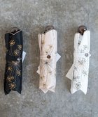 【アンドウール/AND WOOL】の〈一級遮光生地・晴雨兼用〉フェンネル刺繍の日傘 (折りたたみタイプ) ブラック|ID: prp329100004531310 ipo3291000000032033057