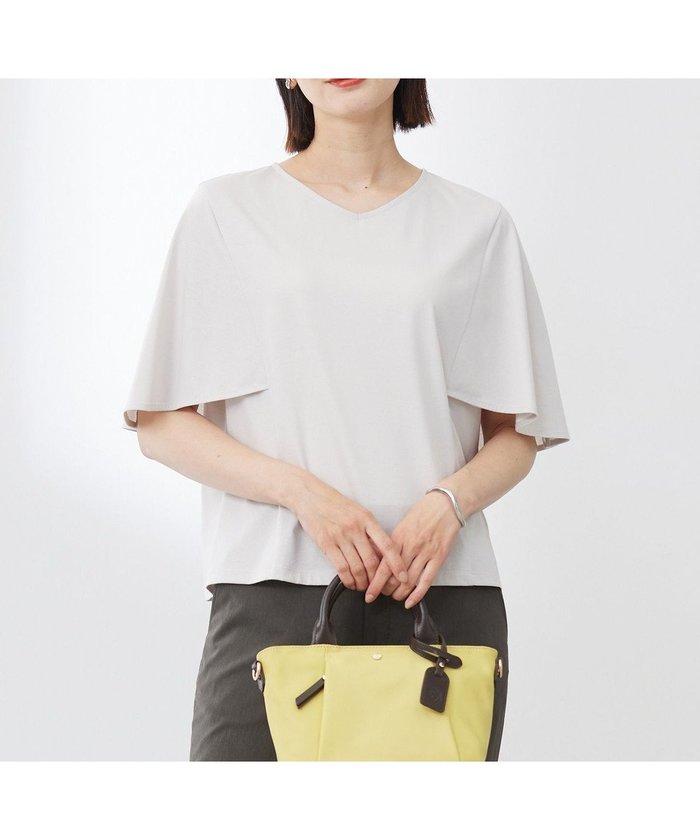 【ジェイ プレス/J.PRESS】の【洗える・接触冷感】プレーティングジャージー ケープ風 カットソー インテリア・キッズ・メンズ・レディースファッション・服の通販 founy(ファニー) https://founy.com/ ファッション Fashion レディースファッション WOMEN トップス・カットソー Tops/Tshirt シャツ/ブラウス Shirts/Blouses ロング / Tシャツ T-Shirts カットソー Cut and Sewn 春 Spring 洗える Washable カットソー Cut And Sew シルケット Mercerization トレンド Trend なめらか Smooth ノースリーブ No Sleeve S/S・春夏 Ss・Spring/Summer NEW・新作・新着・新入荷 New Arrivals 夏 Summer エレガント 上品 Elegant |ID: prp329100004531319 ipo3291000000032091634