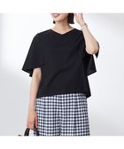 【ジェイ プレス/J.PRESS】の【洗える・接触冷感】プレーティングジャージー ケープ風 カットソー ブラック系|ID: prp329100004531319 ipo3291000000032091639