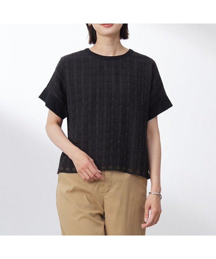 【ジェイ プレス/J.PRESS】の【洗える】チェックコンビジャージー カットソー インテリア・キッズ・メンズ・レディースファッション・服の通販 founy(ファニー) https://founy.com/ ファッション Fashion レディースファッション WOMEN トップス・カットソー Tops/Tshirt シャツ/ブラウス Shirts/Blouses ロング / Tシャツ T-Shirts カットソー Cut and Sewn 春 Spring 洗える Washable カットソー Cut And Sew シアー Sheer ジャージー Jersey チェック Check デニム Denim バランス Balance ボトム Bottom モチーフ Motif 無地 Plain Color リネン Linen S/S・春夏 Ss・Spring/Summer NEW・新作・新着・新入荷 New Arrivals 夏 Summer |ID: prp329100004531325 ipo3291000000032091651